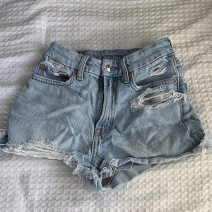 American Eagle Light Blue Denim Shorts